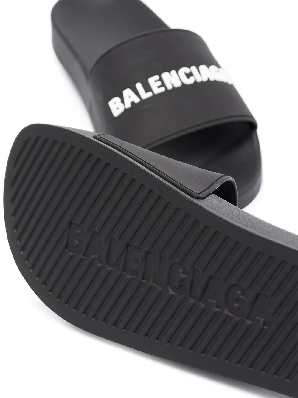 Balenciaga Slide com logo gravado