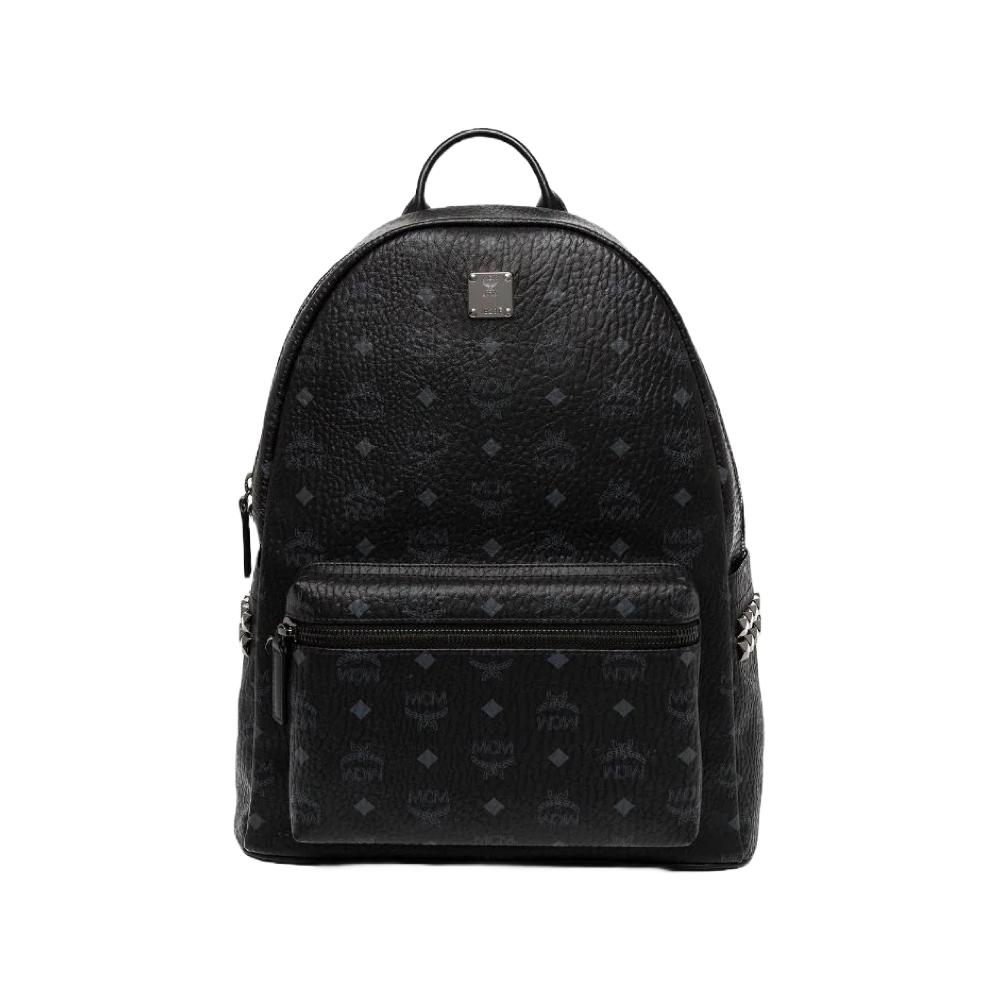 Mochila MCM Stark Black Couro Genuíno
