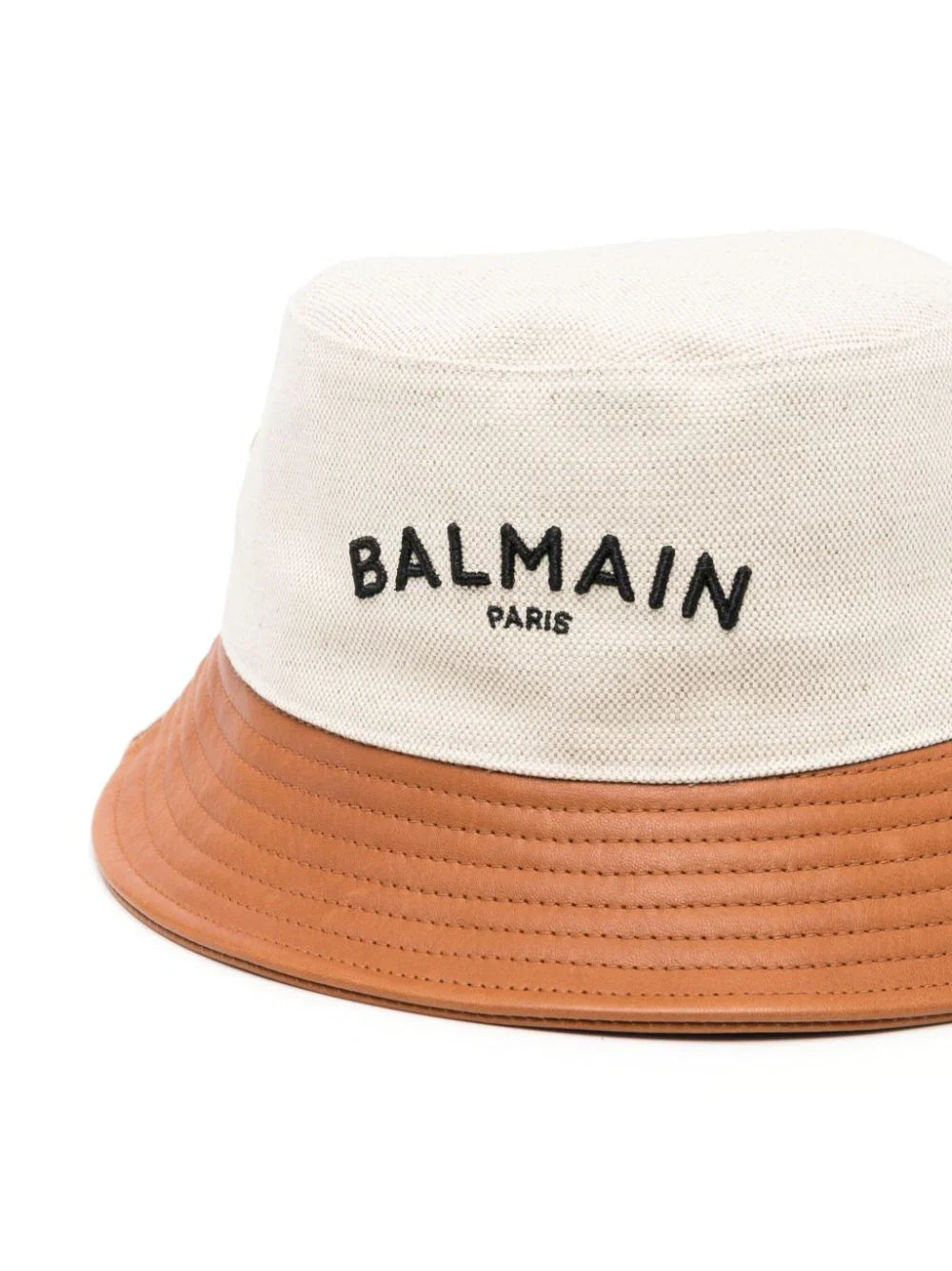 Balmain Chapéu bucket com logo bordado