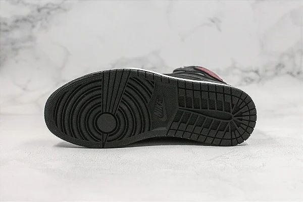 Air Jordan 1 Retro High Black Satin Gym Red