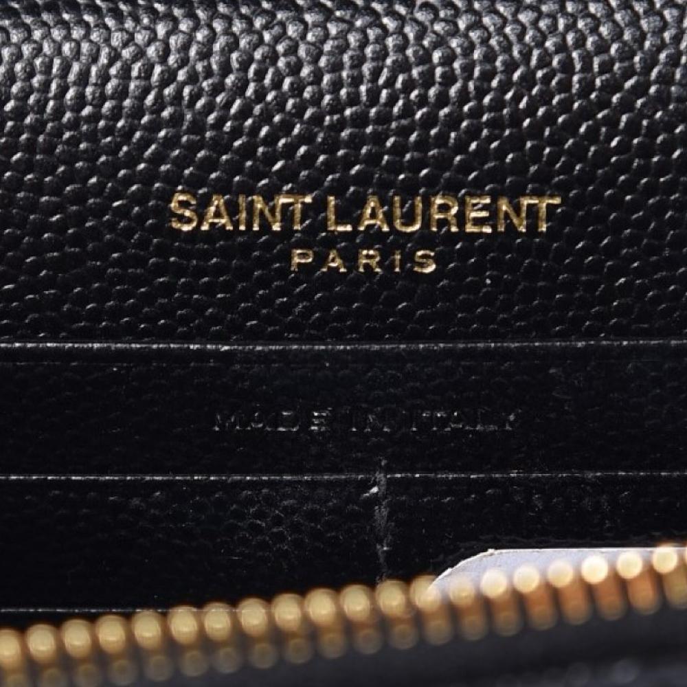 Bolsa Yves Saint Laurent Couro Genuíno Black Gold