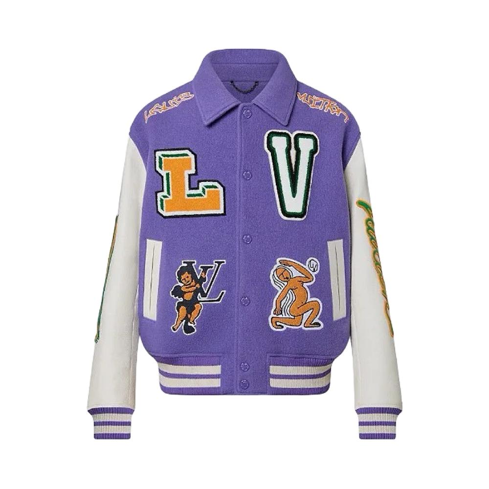 Jaqueta Louis Vuitton College Purple and White