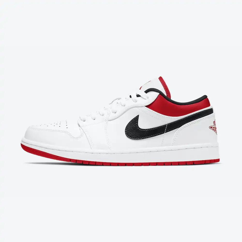 Air Jordan 1 Low White University Red