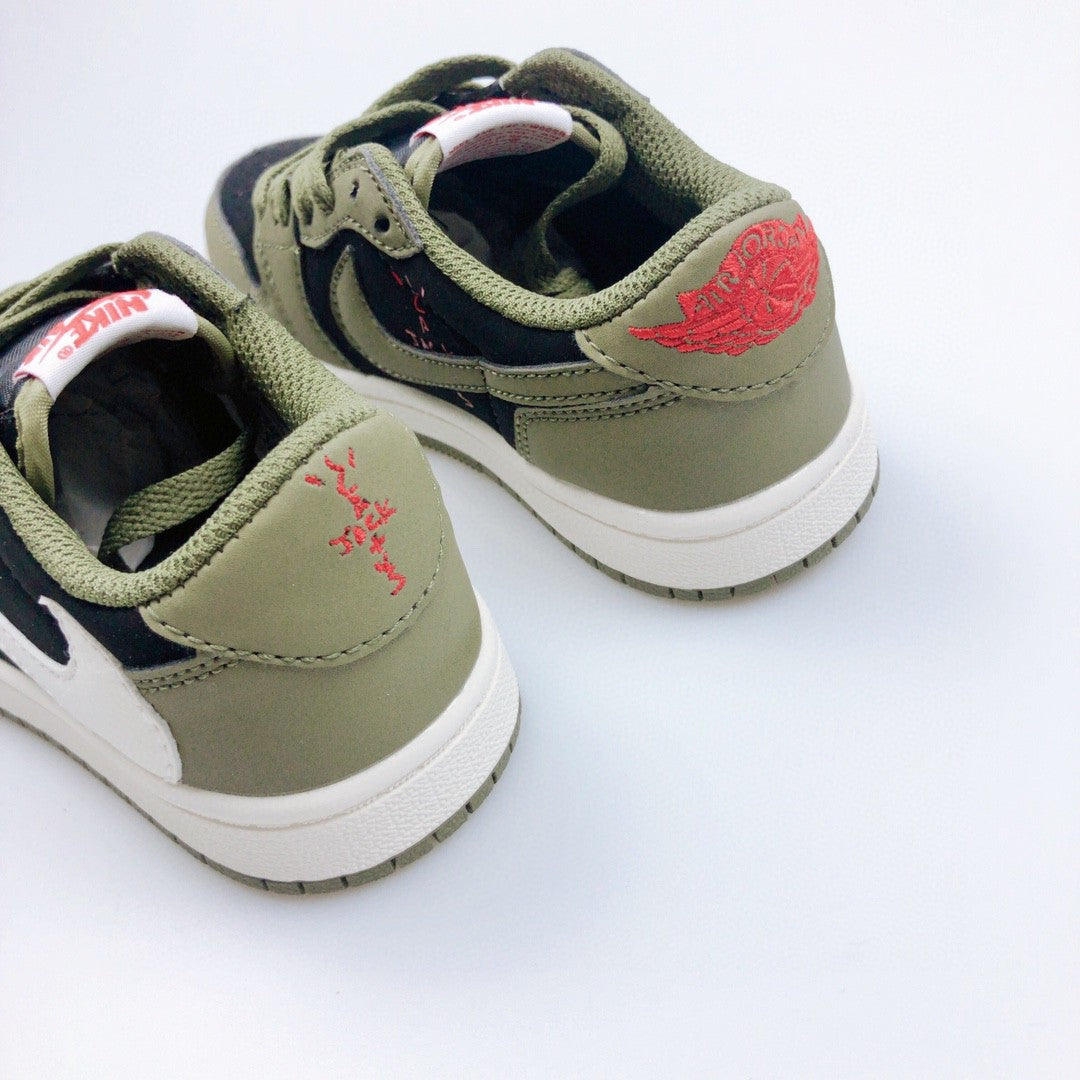 Jordan 1 Retro x Travis Scott Green Infantil