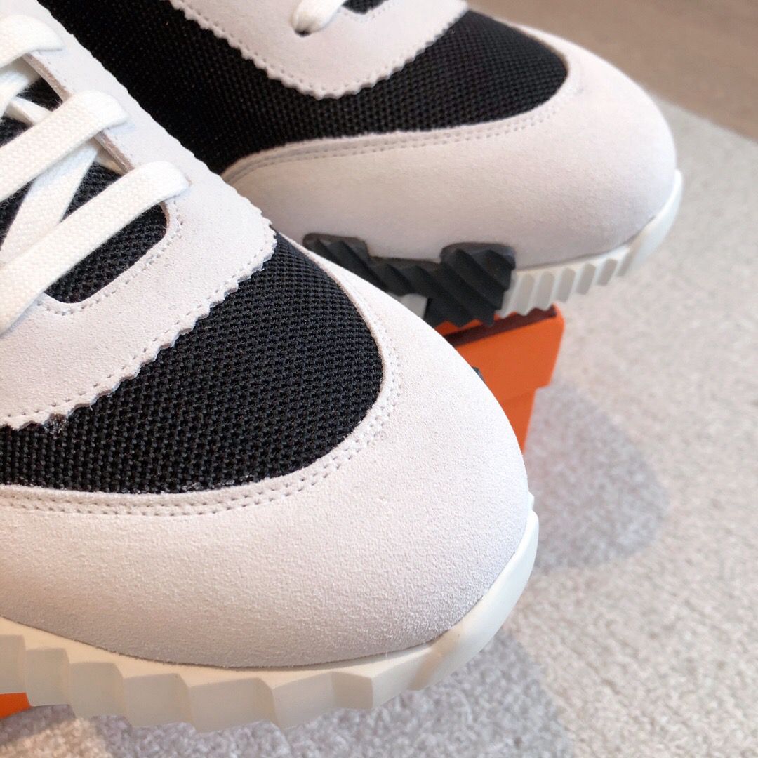 Hermes Air Mesh Suede Black