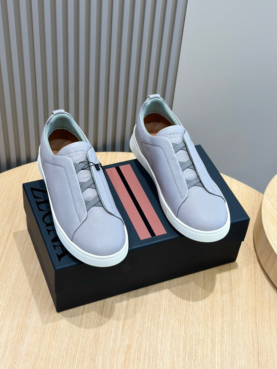 Tênis Zegna Triple Stitch Cinza