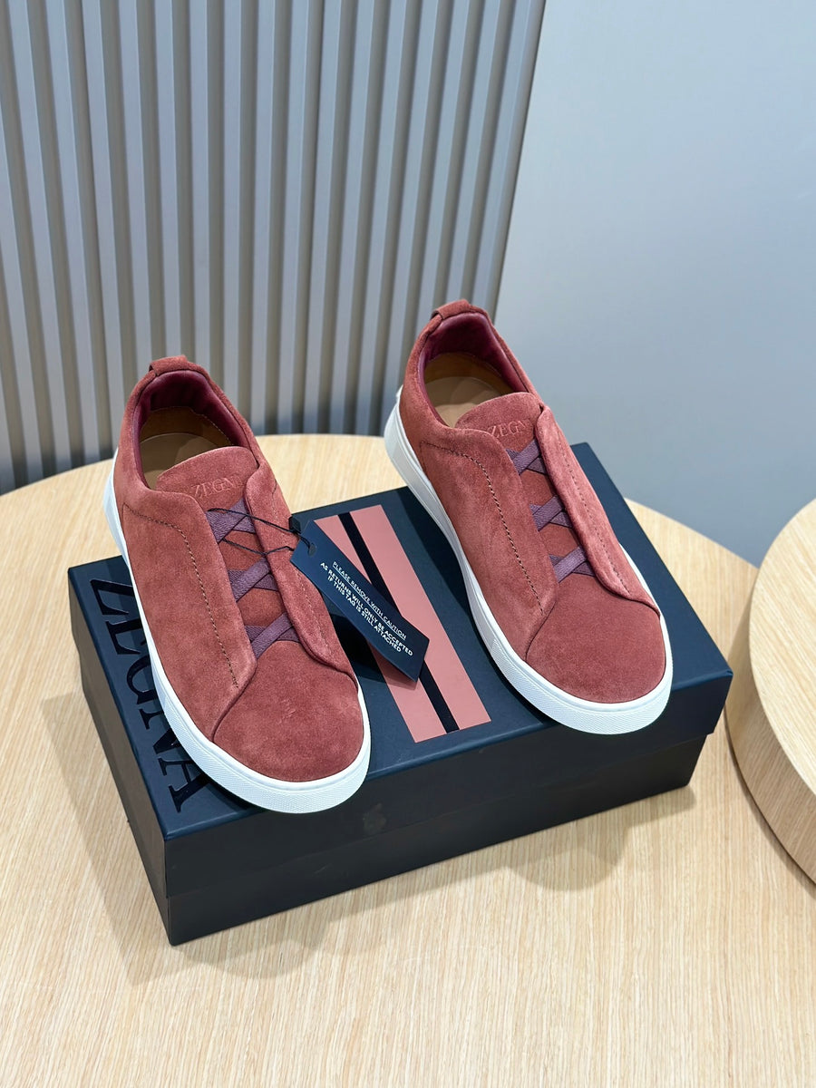 Tênis Zegna Triple Stitch Vinho