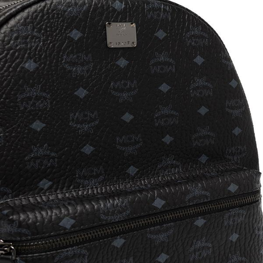 Mochila MCM Stark Black Couro Genuíno