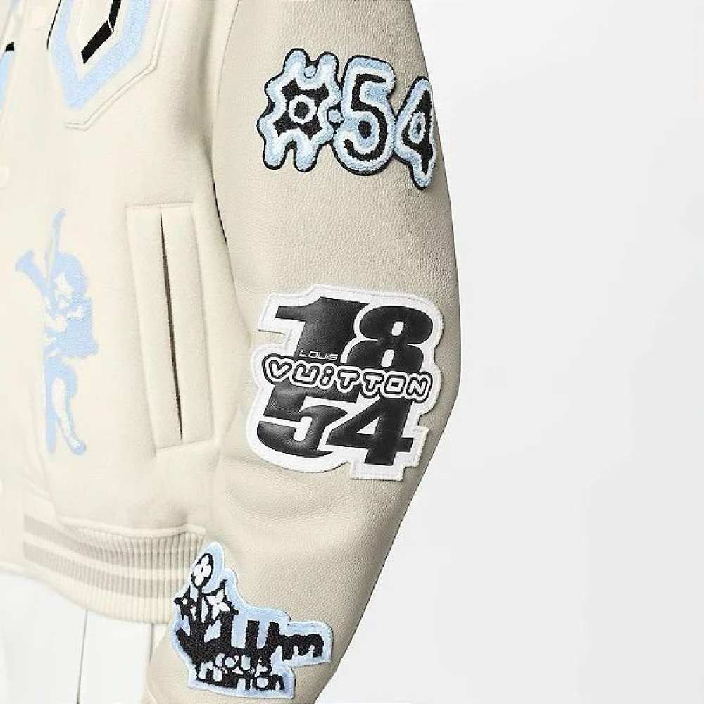 Jaqueta Louis Vuitton College Blue Ice