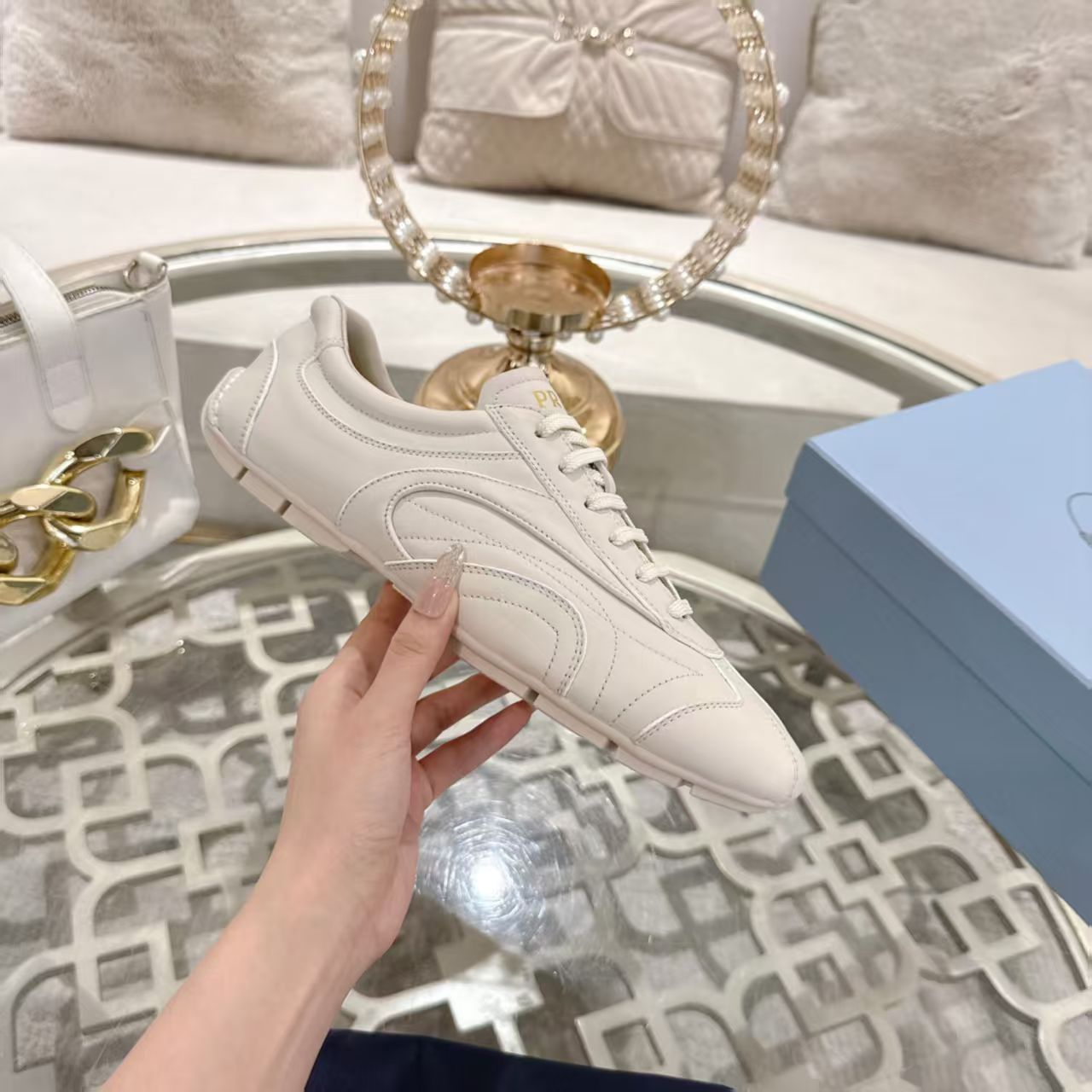 Tênis Prada Montecarlo Re-Edition 2005 White