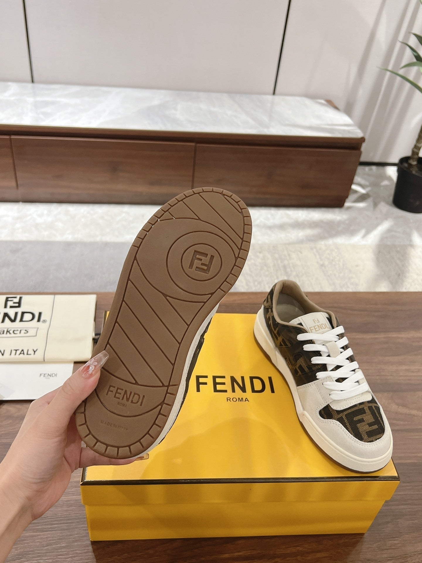 Fendi Match Fabric low-top sneakers