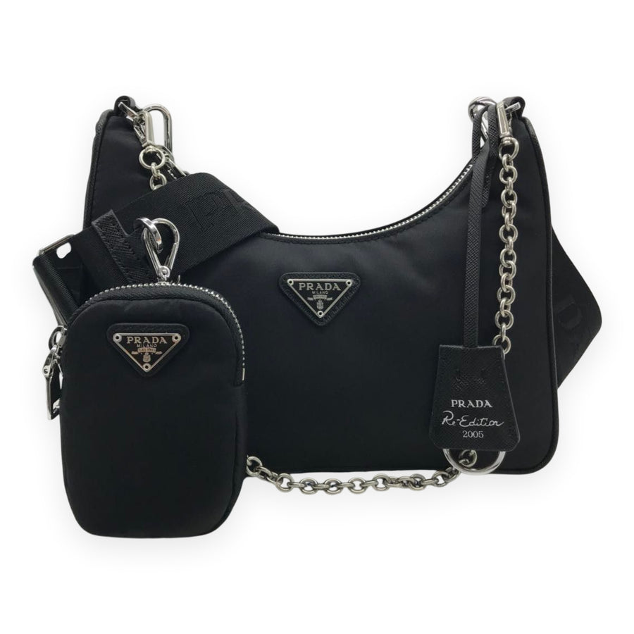 Bolsa Prada Re-Edition 2005 em Nylon Black