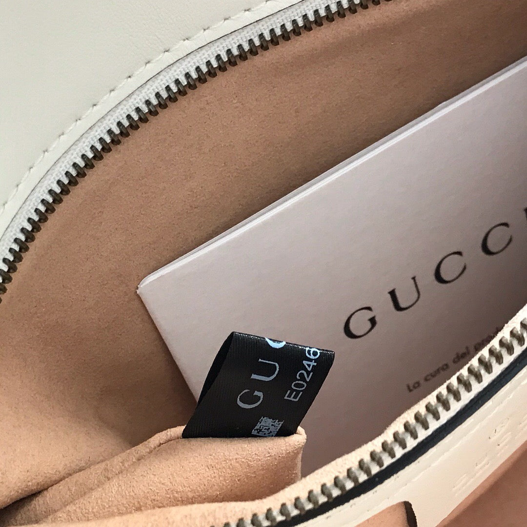 Gucci GG Marmont Small Matelasse Bag White