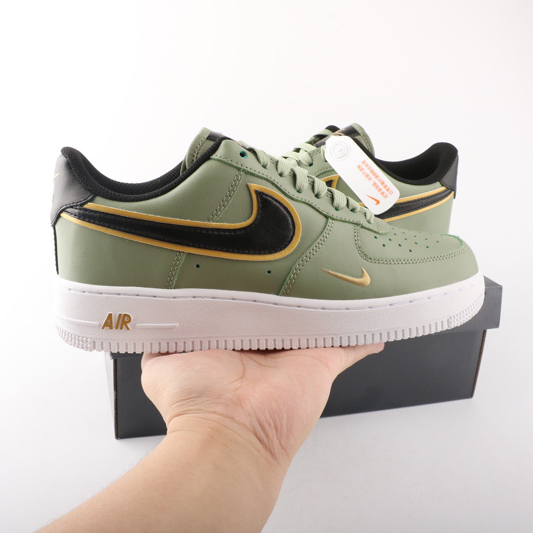 Nike Air Force 1 Low Mettalic Gold Oil Green
