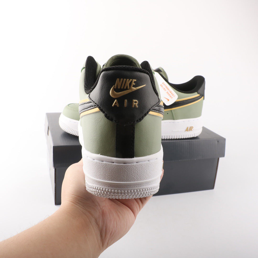 Nike Air Force 1 Low Mettalic Gold Oil Green