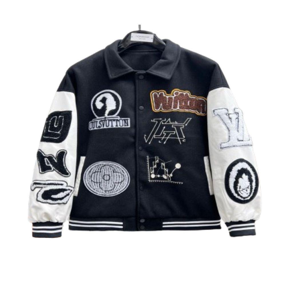 Jaqueta Louis Vuitton College Black and White