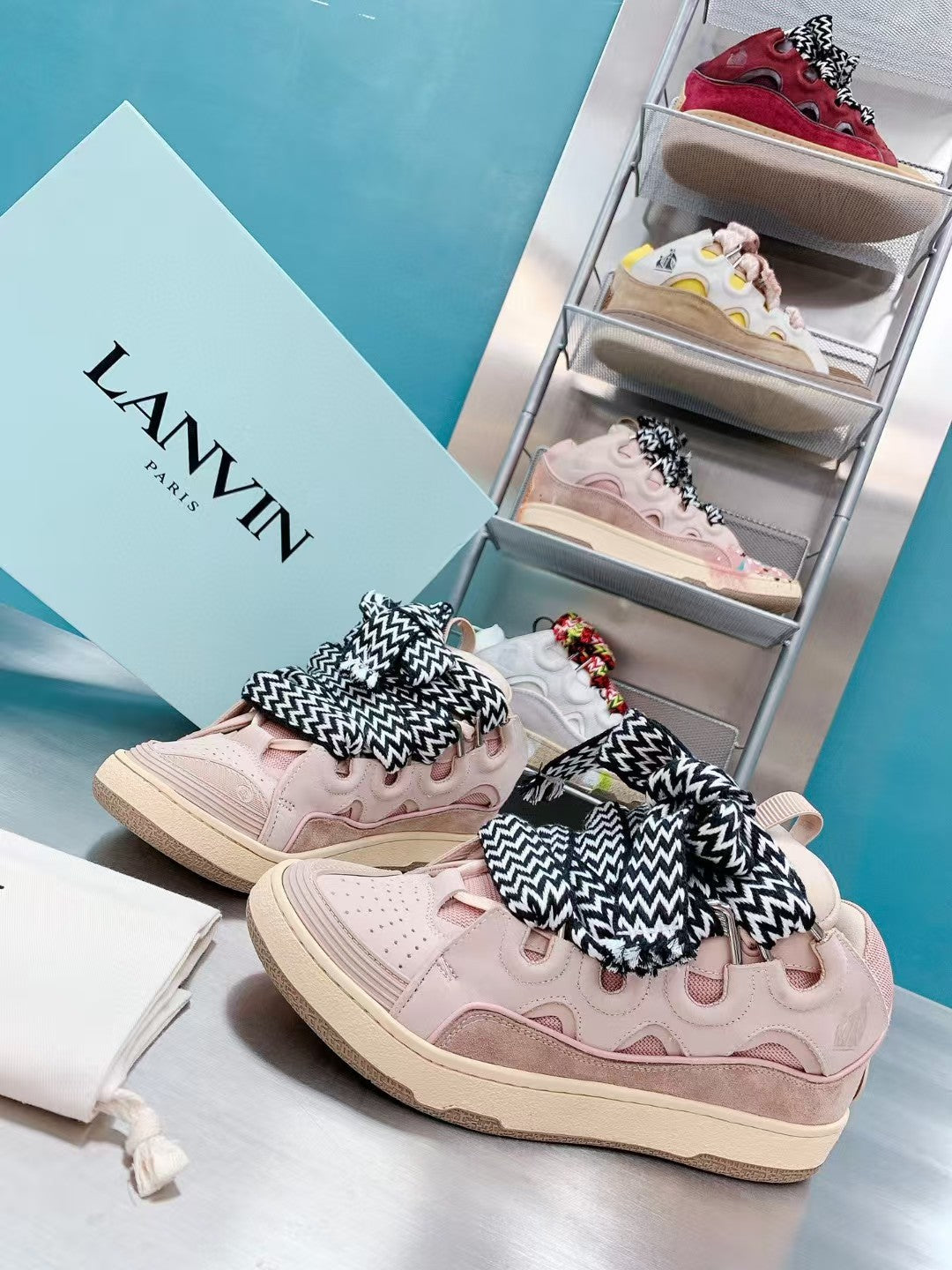 Lanvin Leather Curb Pink Gum