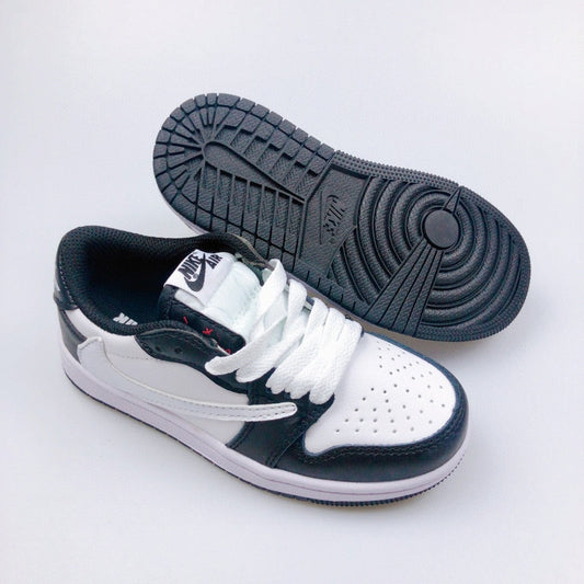 Jordan 1 Retro x Travis Scott Black White Infantil