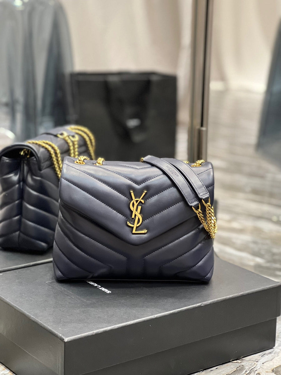 Bolsa Couro Azul