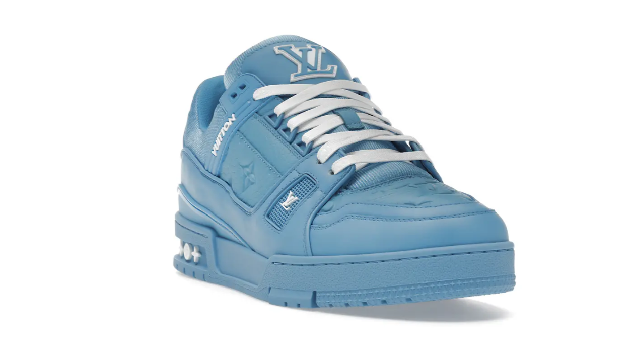 Louis Vuitton Trainer Blue Embossed Monogram