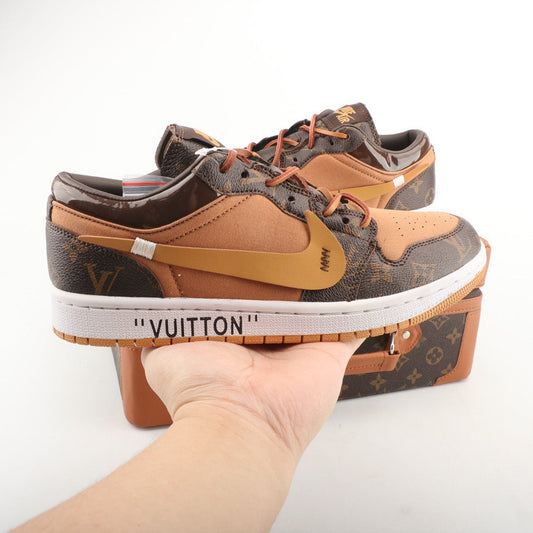 Air Force 1 Custom Off-White X Louis Vuitton - vista traseira