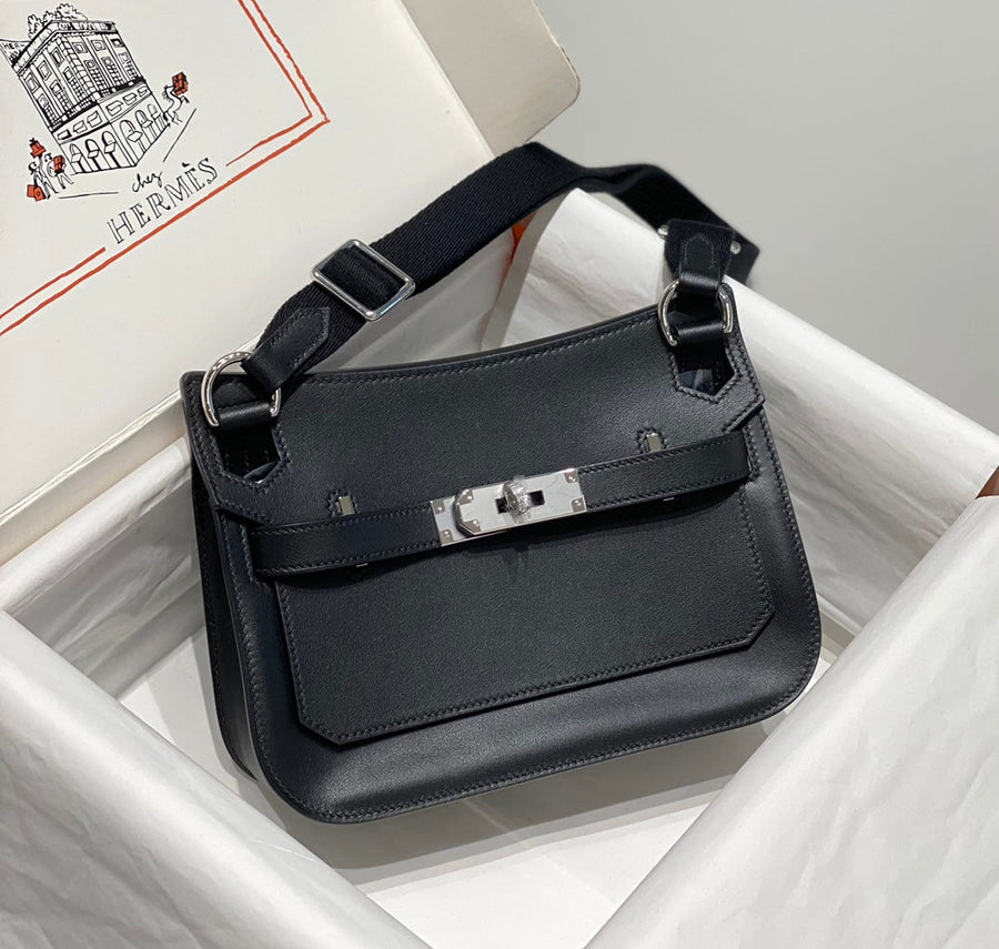 Bolsa Pequena Couro Preto Mini