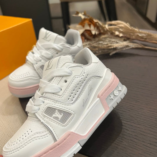 Trainer 54 LV Pink and White Infantil