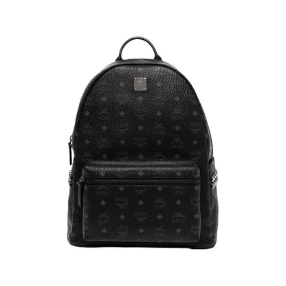 Mochila MCM Stark Black Couro Genuíno