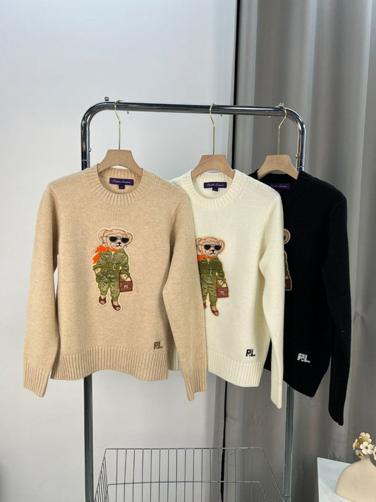 Polo Ralph Lauren Bear Cotton-Blend Jumper