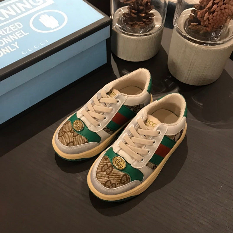 Tênis Infantil Couro Branco com Detalhe Listra