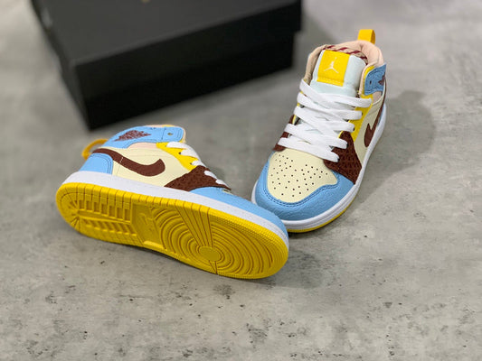Air Jordan 1 Mid Maison Chateau Infantil