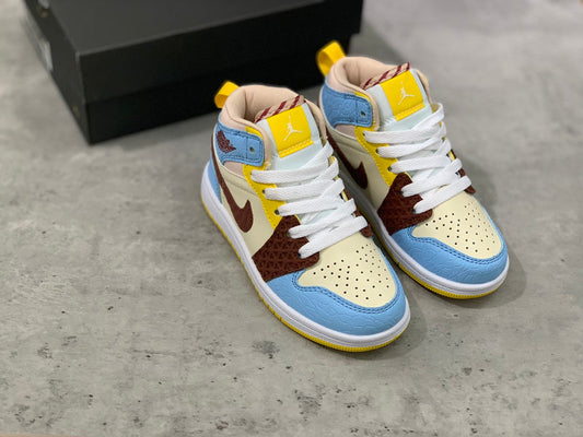 Air Jordan 1 Mid Maison Chateau Infantil