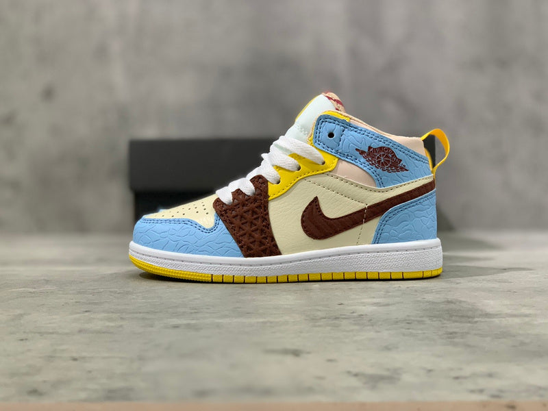 Air Jordan 1 Mid Maison Chateau Infantil