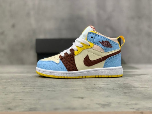 Air Jordan 1 Mid Maison Chateau Infantil