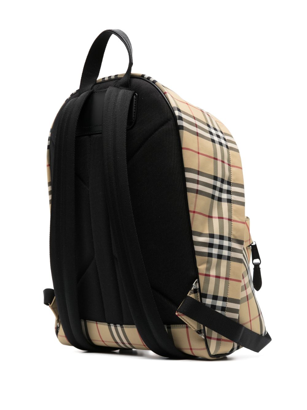 Burberry Mochila xadrez com logo