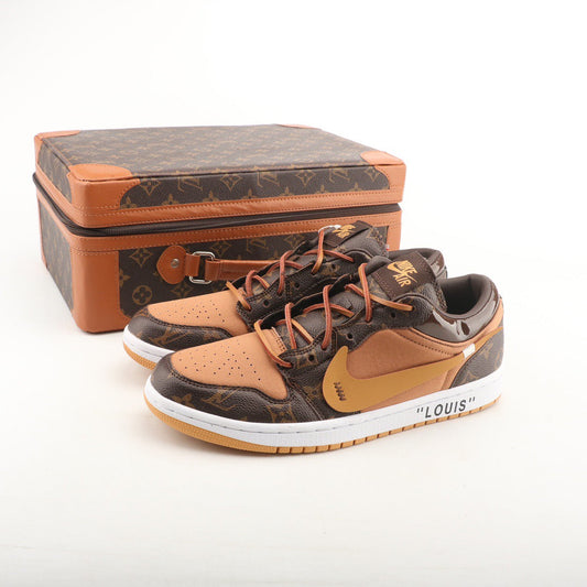 Air Force 1 Custom Off-White X Louis Vuitton - vista lateral