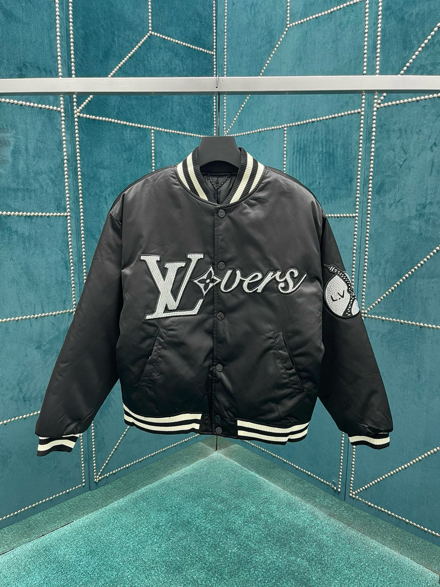 Jaqueta Louis Vuitton Nylon Bordada Lovers