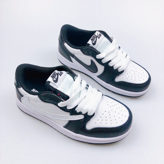 Jordan 1 Retro x Travis Scott Black White Infantil