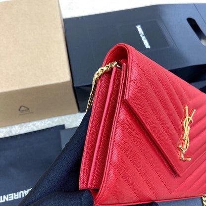Saint Laurent Should Bag red