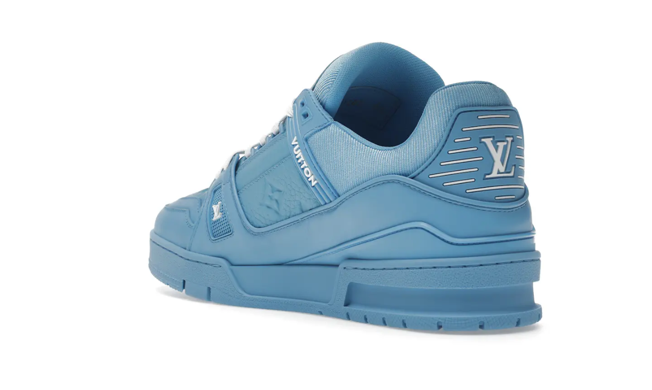 Louis Vuitton Trainer Blue Embossed Monogram