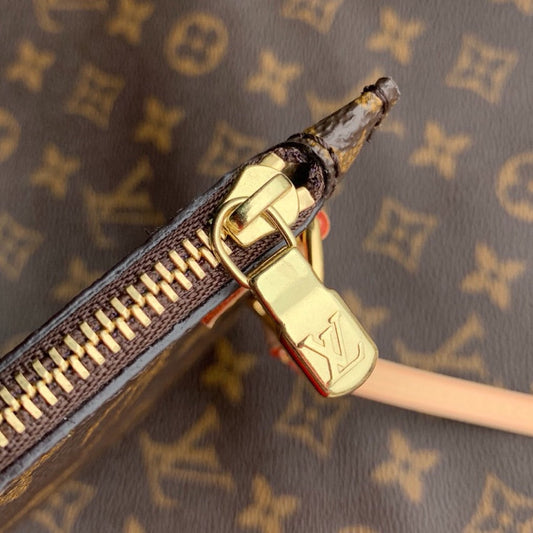 Lv Neverfull Inside Out MM Brown and Beige