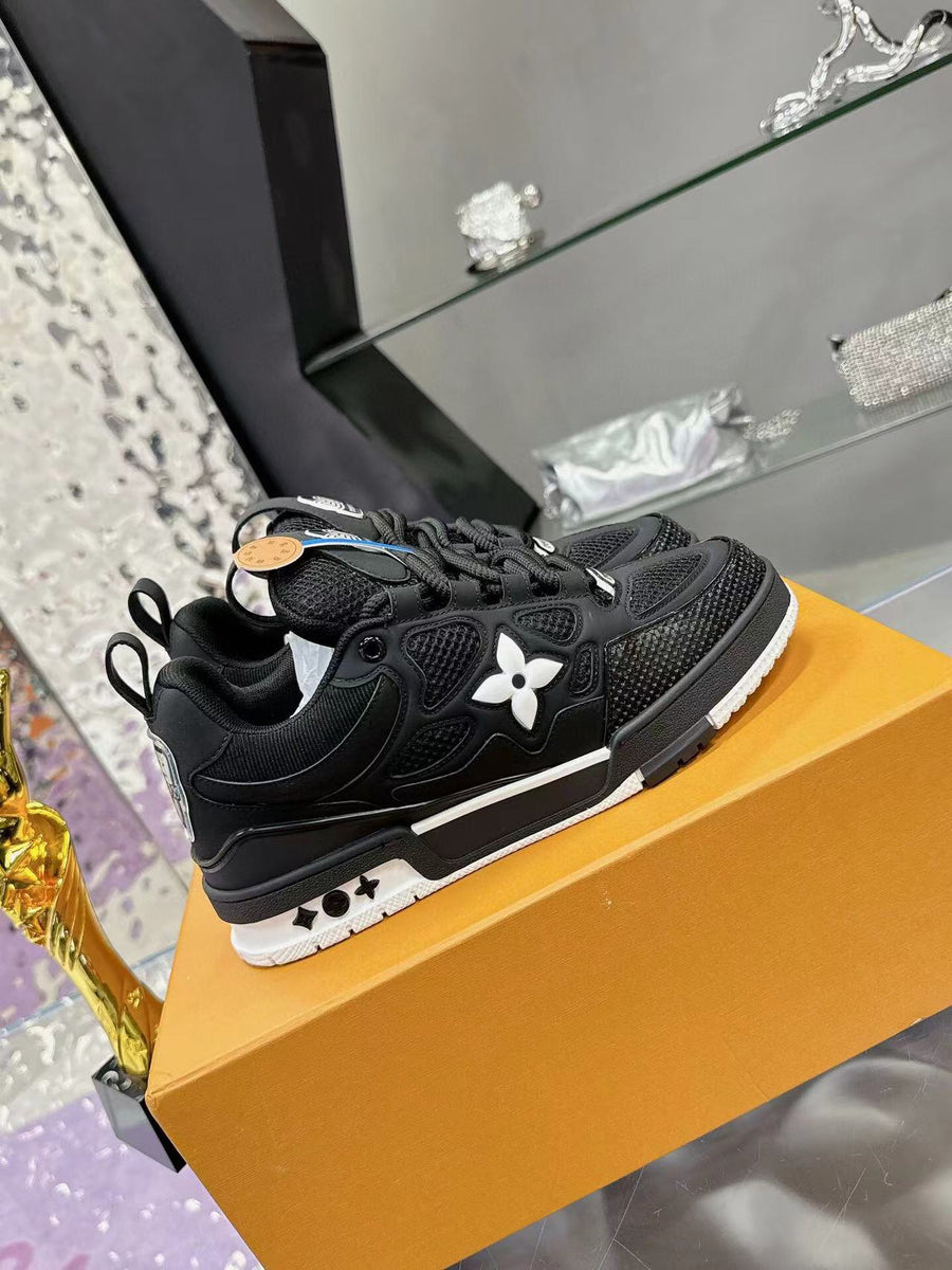 Tênis Skate Couro Preto