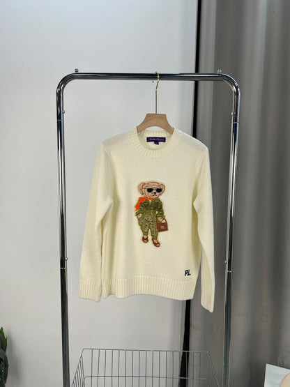 Polo Ralph Lauren Bear Cotton-Blend Jumper