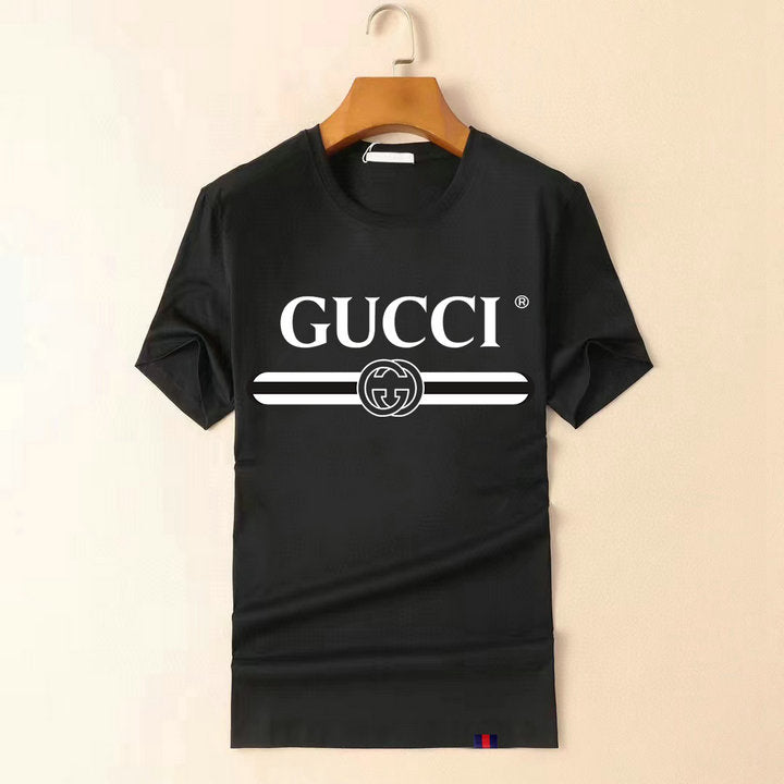 Camiseta Algodão Branca Letras Entrelaçadas