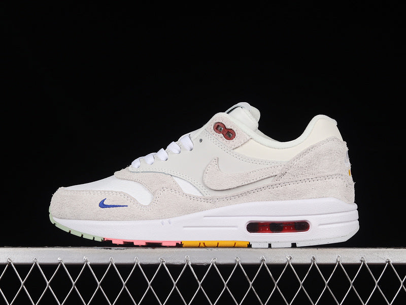 Tênis Runner Malha Branco Pompom Poás Coloridos
