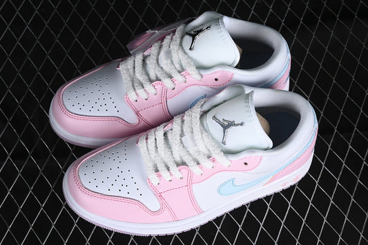 Air Jordan 1 Low SE Paw Print Pink Foam HM3706-141 - vista traseira