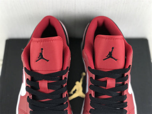Air Jordan 1 Low Gym Red Black - vista superior