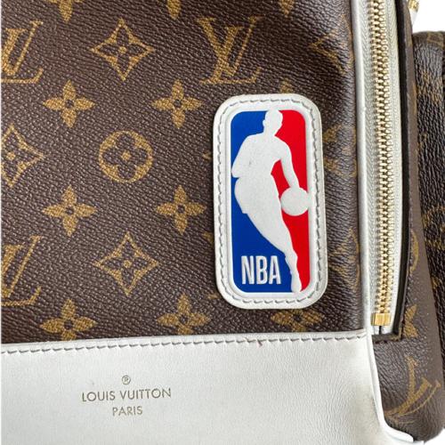 Mochila Louis Vuitton X NBA Blue Couro Genuíno