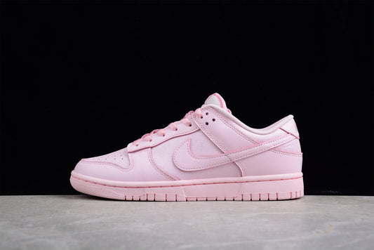 Tênis Cano Baixo Couro Rosa Prism Detalhe Branco