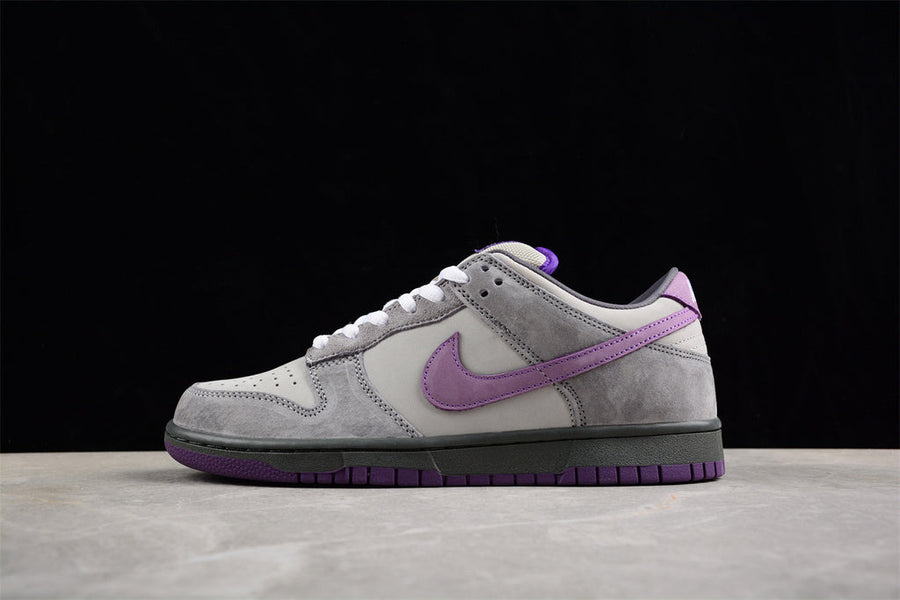 Tênis Cano Baixo Couro Roxo Detalhe Pombo
